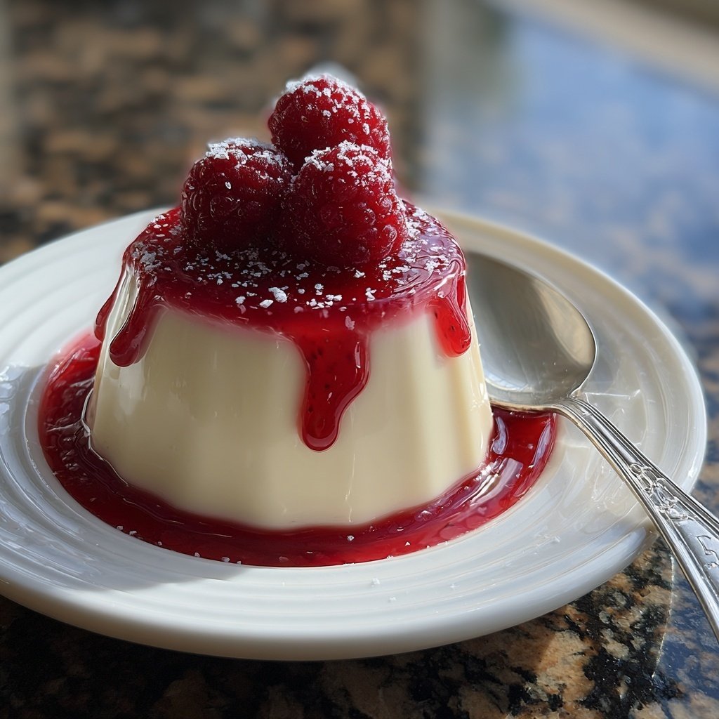 Erdbeer Panna Cotta Mit Fruchtspiegel