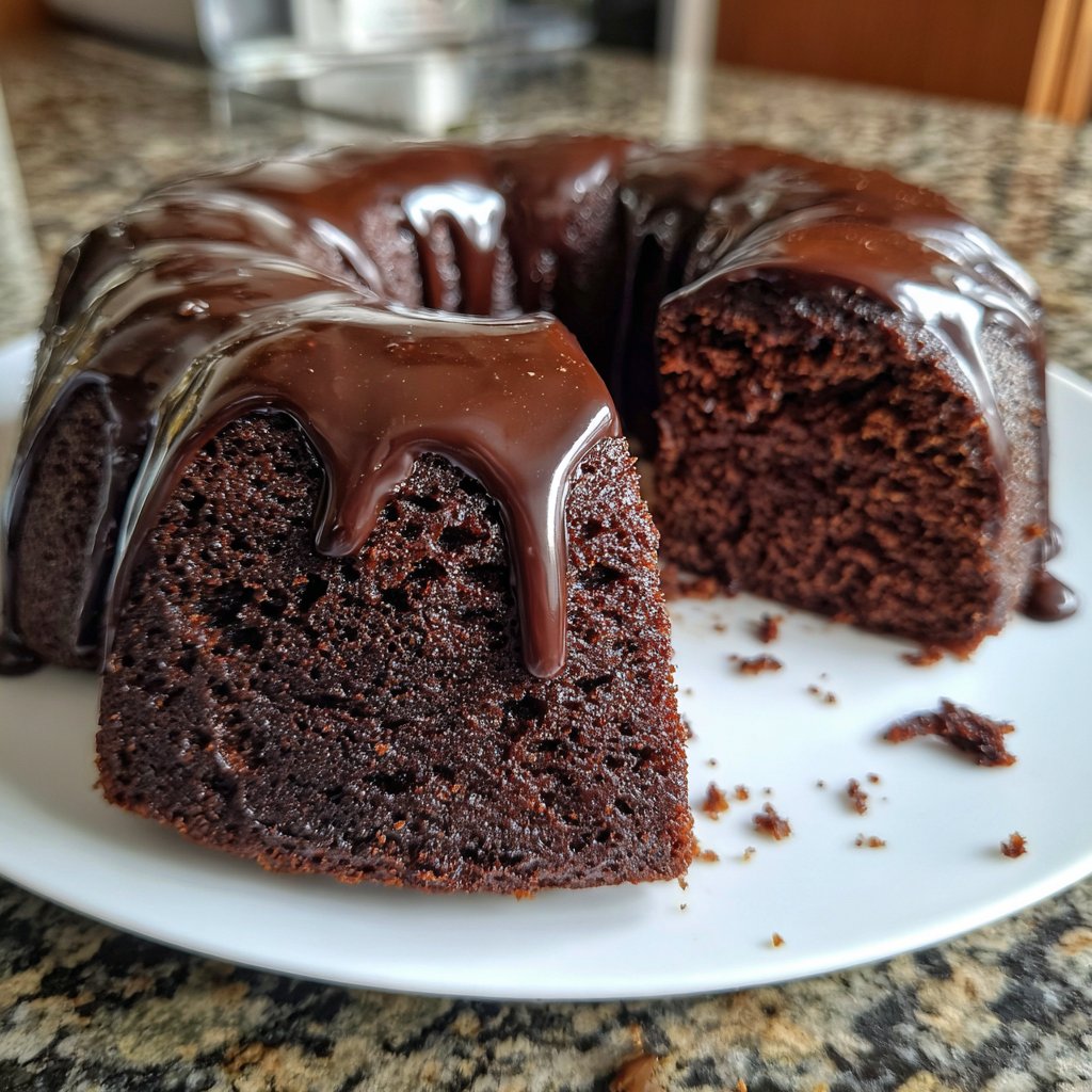 Herzförmiger Schokoladenkuchen