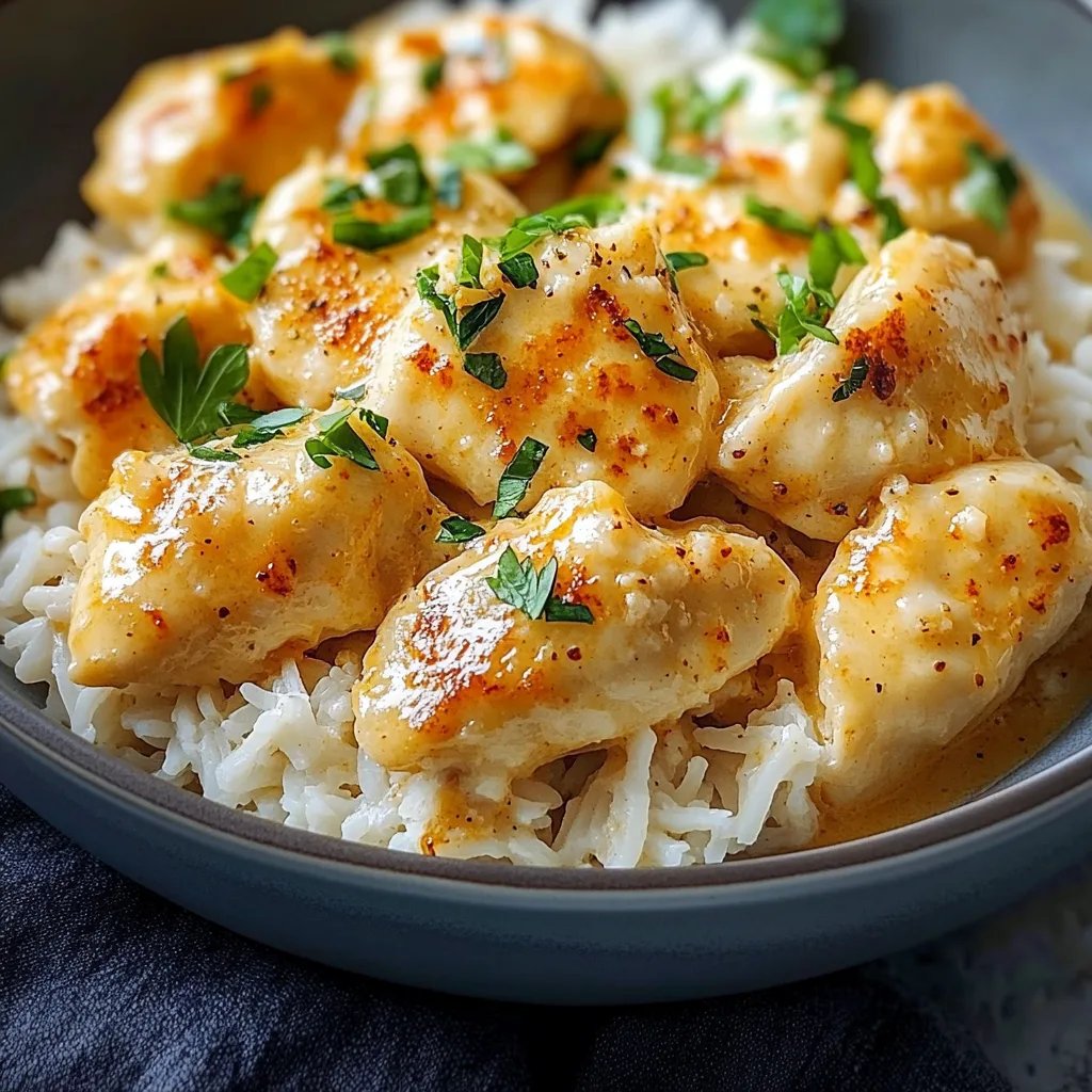 Hähnchengyros in Schmandsoße