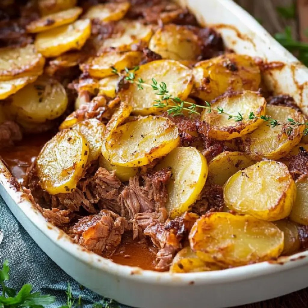 Einfacher Kartoffelauflauf mit Hackfleisch
