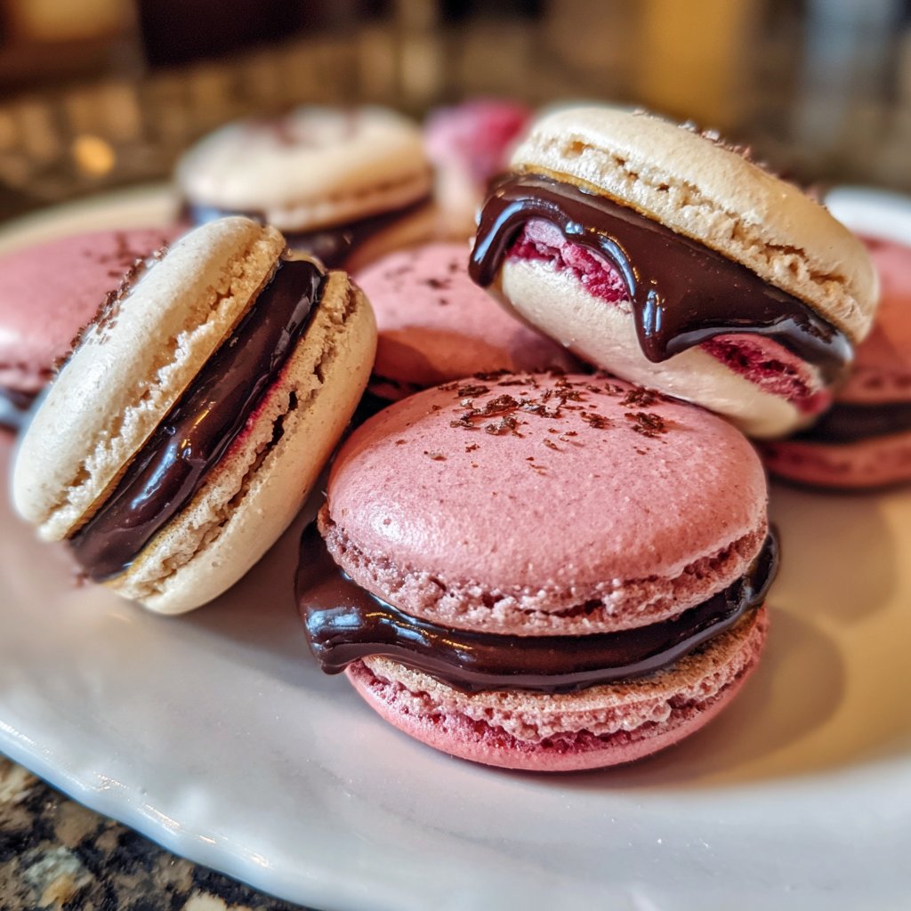 Macarons in Herzform