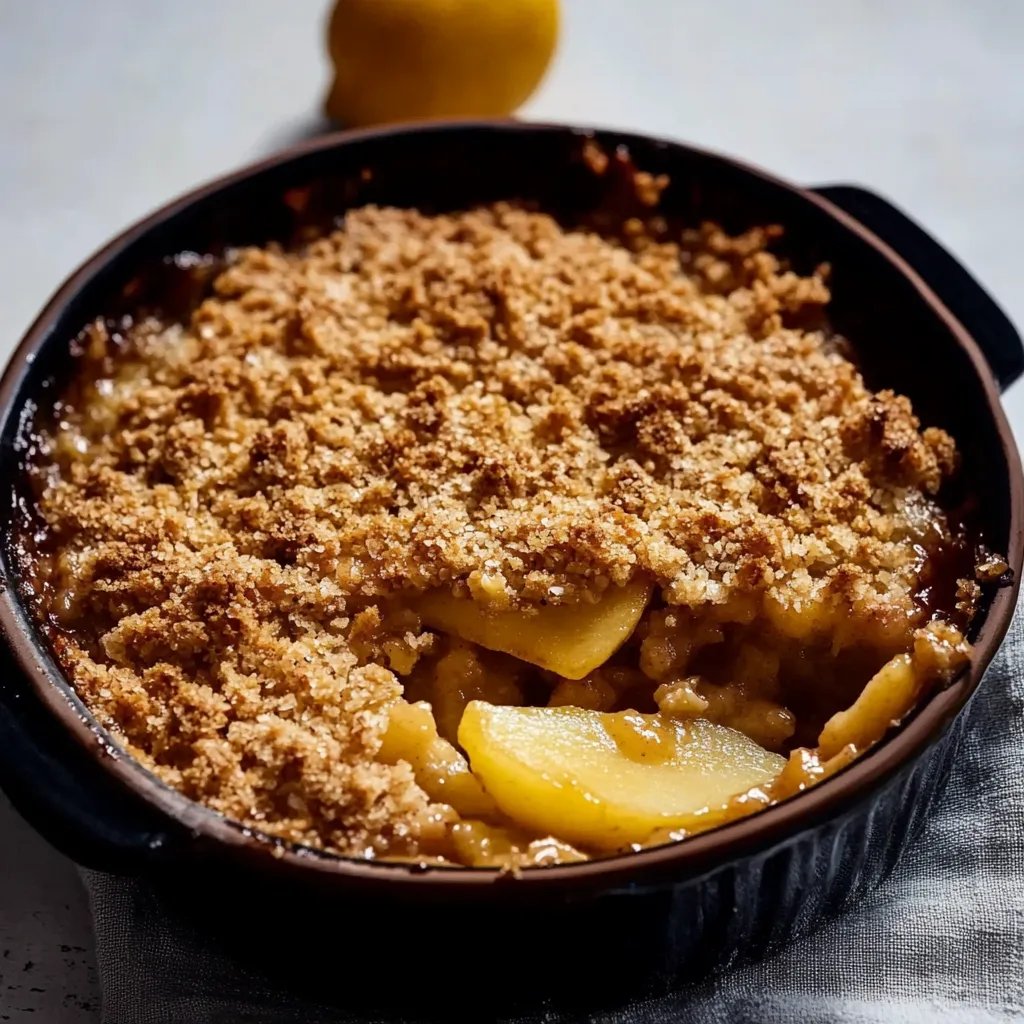 Knuspriger Apfel Crumble