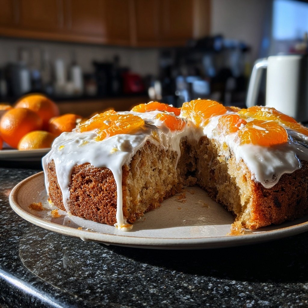 Karottenkuchen Mit Mandarinen