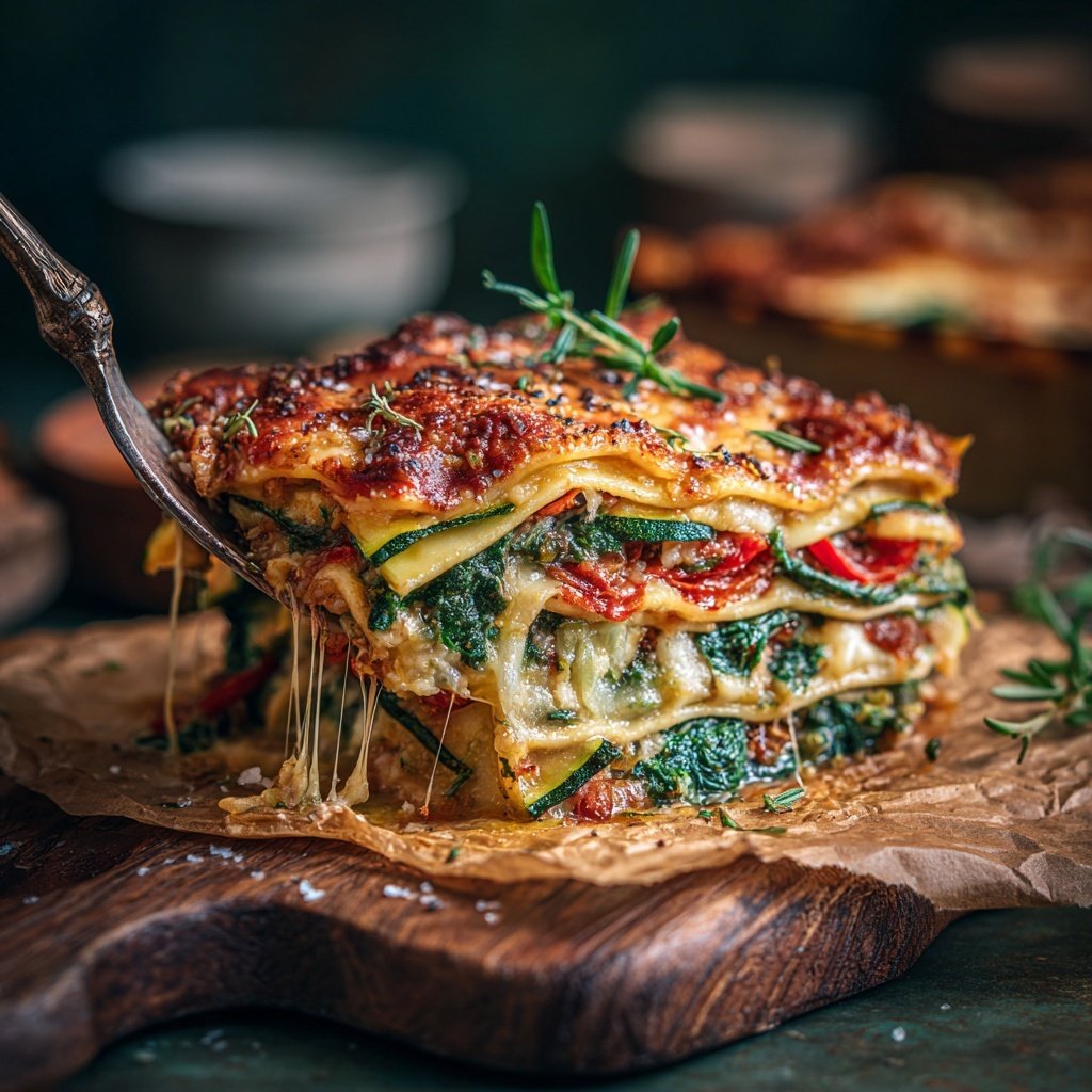 Kalorienarme Gemüse Lasagne Mit Zucchini