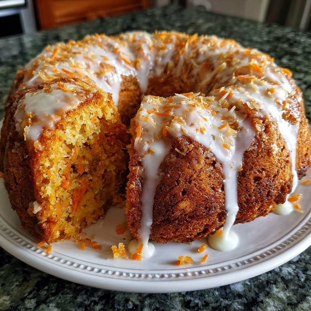 Karottenkuchen Mit Kokosraspeln