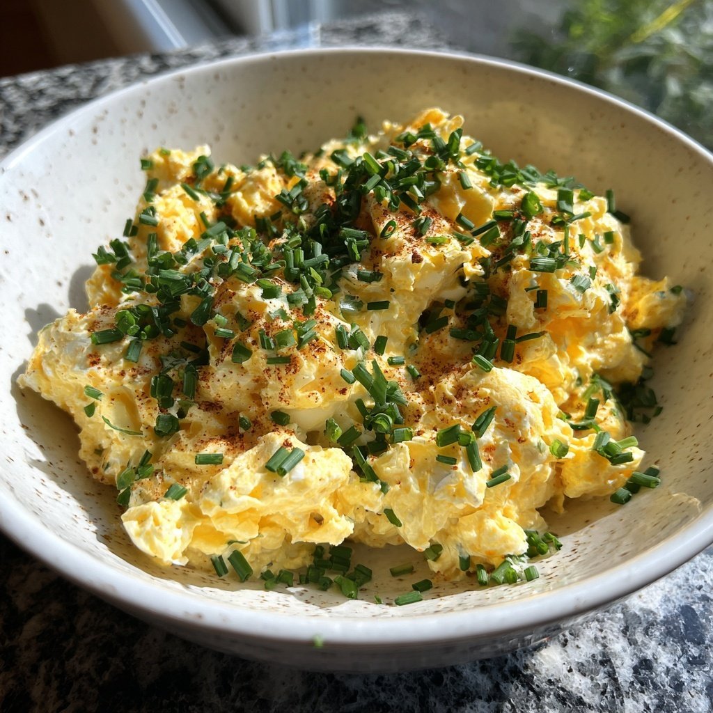 Schnell & Einfach 10-Minuten-Eiersalat mit Joghurt