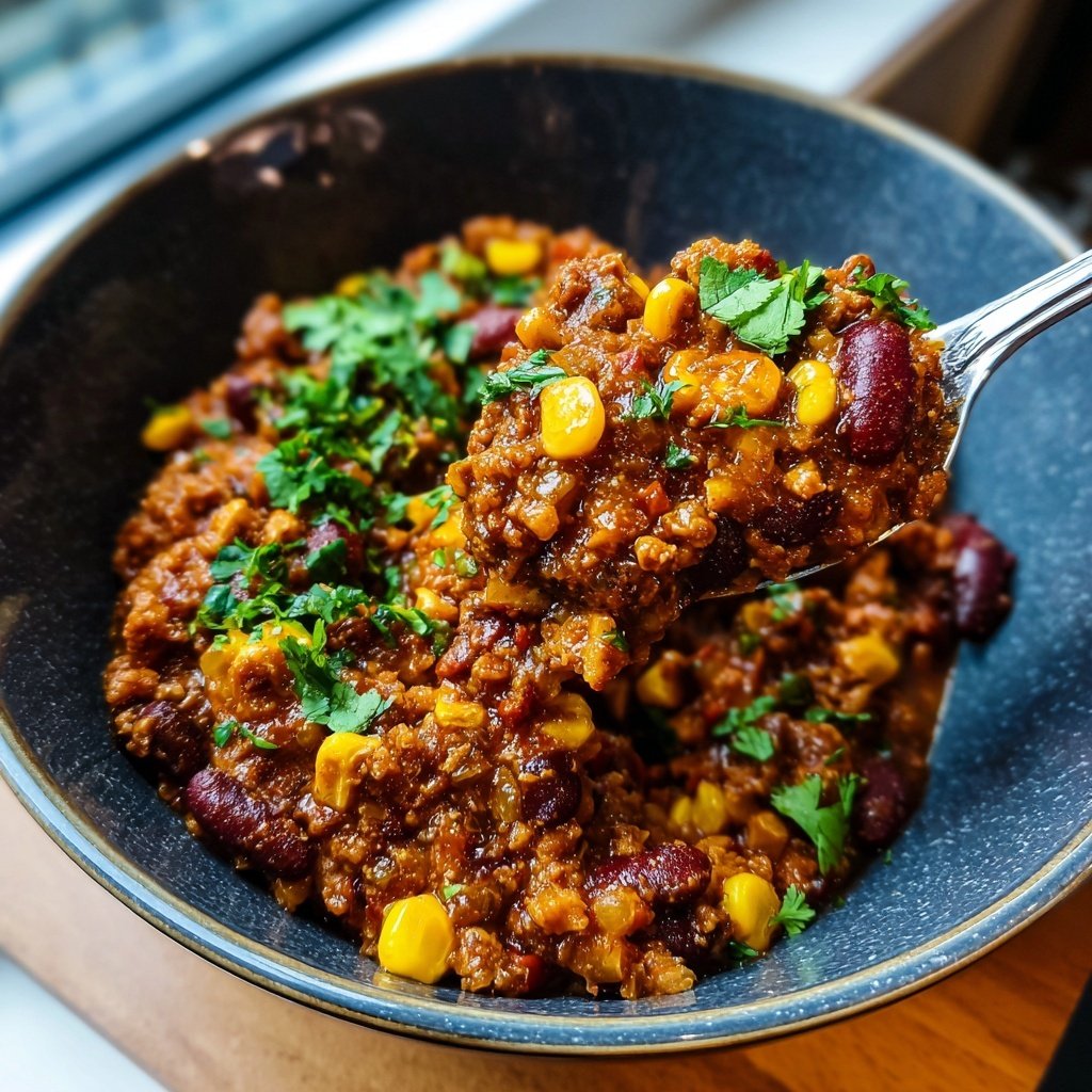 Chili sin Carne mit Mais