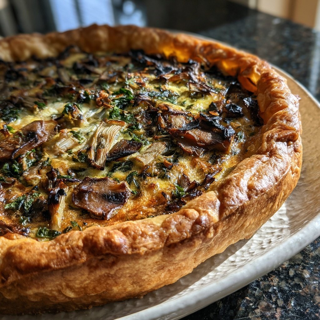 Pilz-Lauch-Quiche
