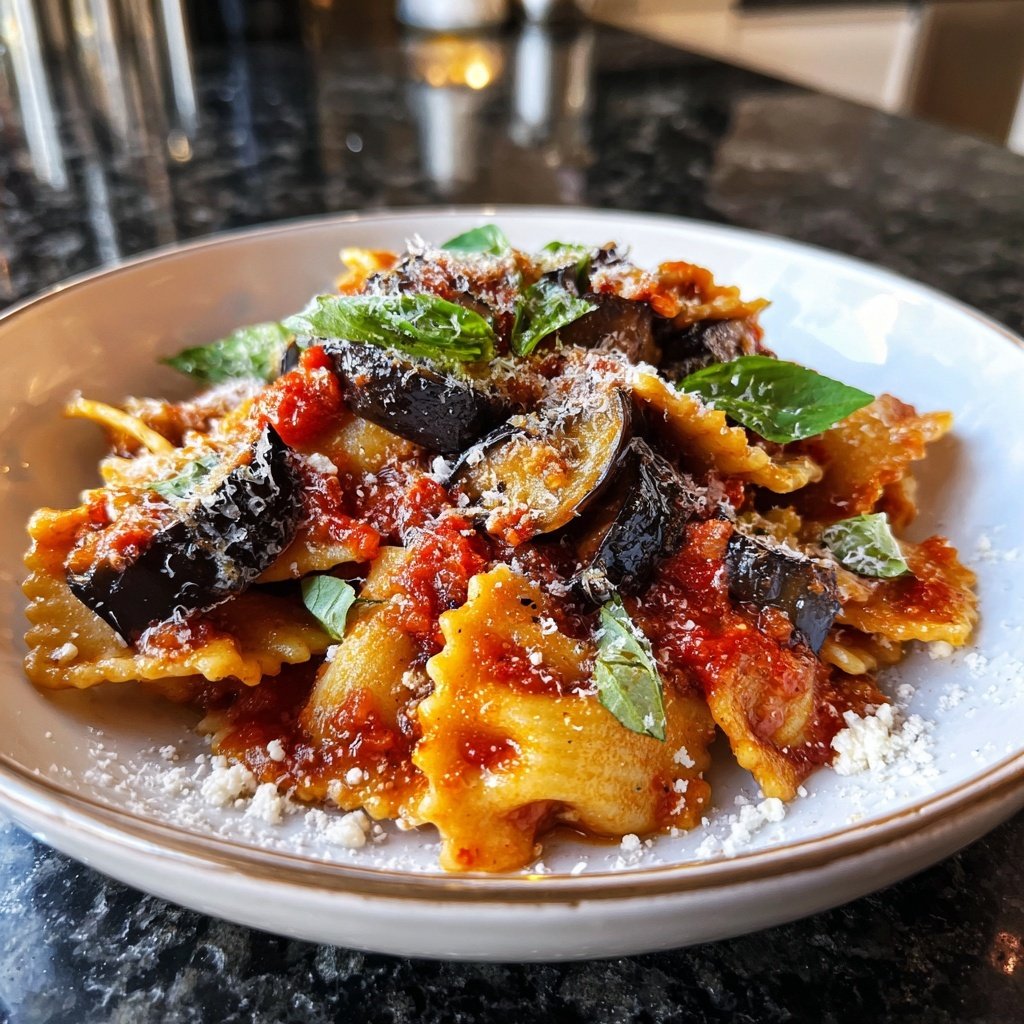 Internationale Küche Italienische Pasta alla Norma