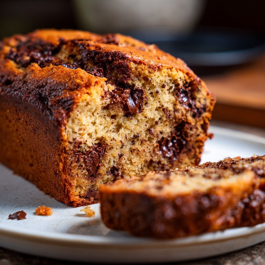 Bananenbrot mit Kakao