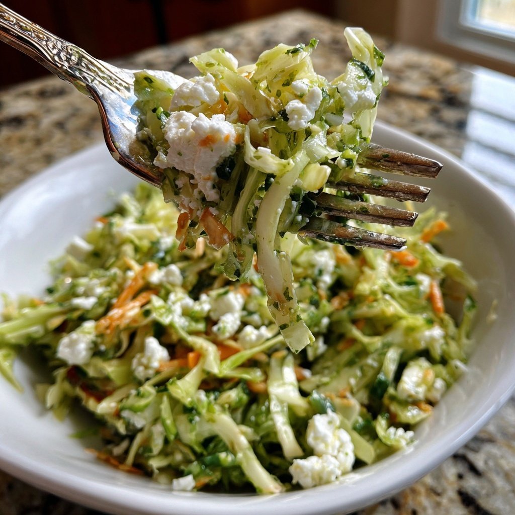 Green Goddess Salat mit Spitzkohl und Feta