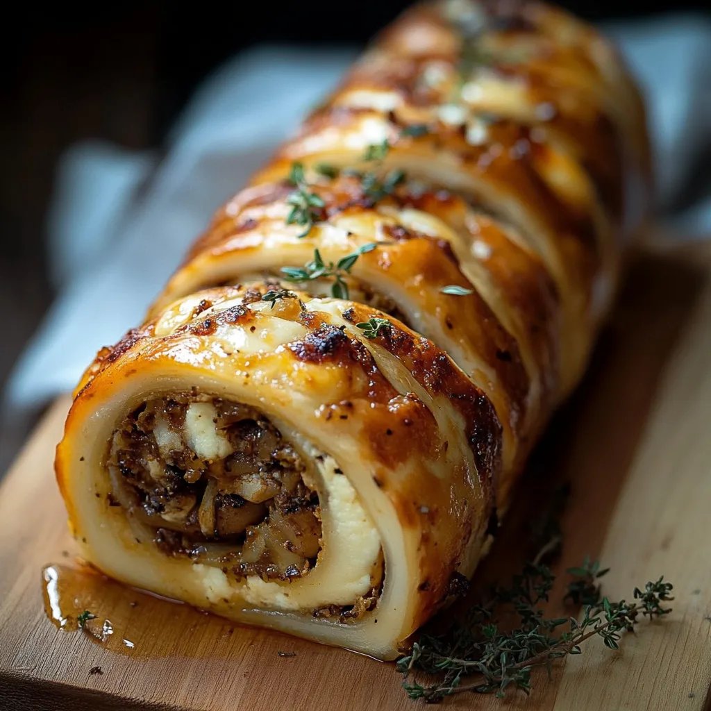 Hackfleisch-Käse-Rolle