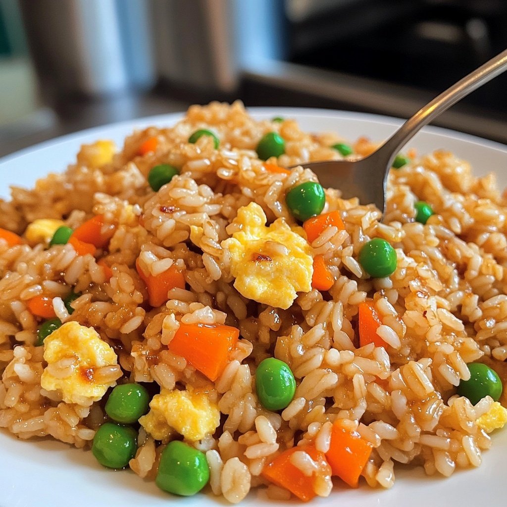 Gebratener Reis mit Sojasauce