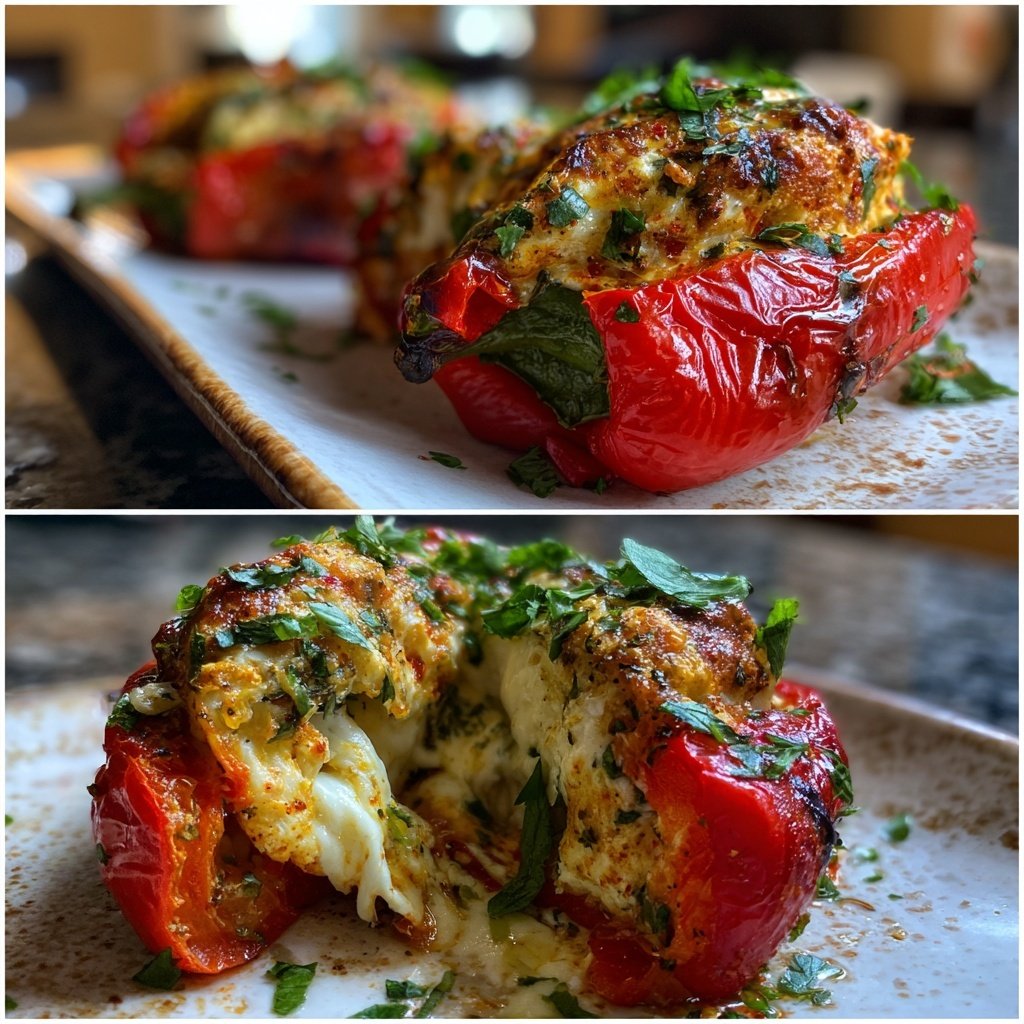 Ofen Paprika Mit Feta