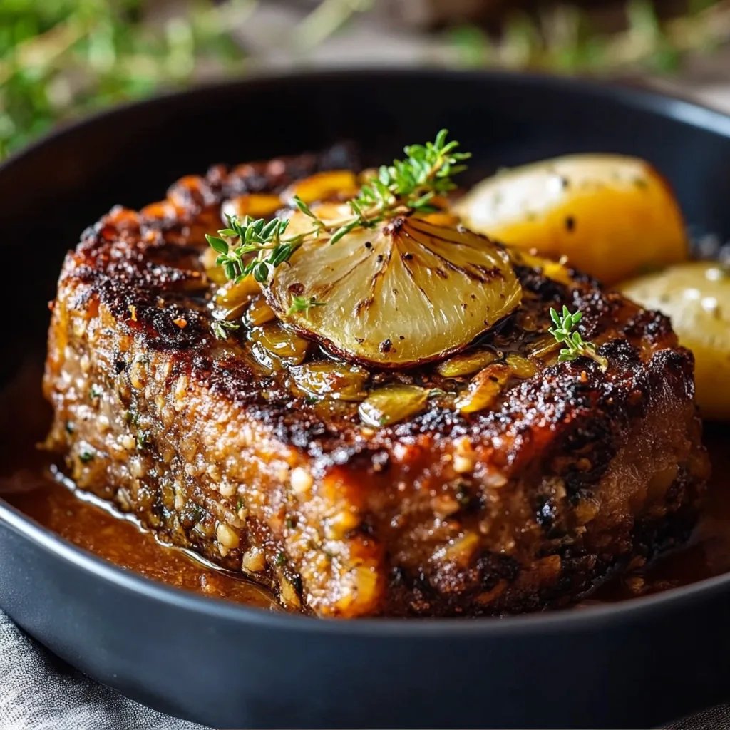 Saftiger Festtagsbraten aus Linsen und Nüssen
