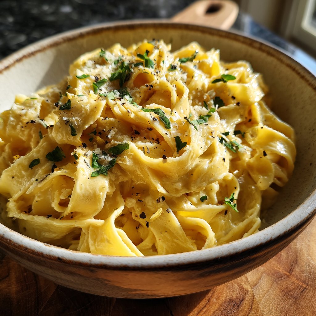 Tagliatelle mit Zitronencreme